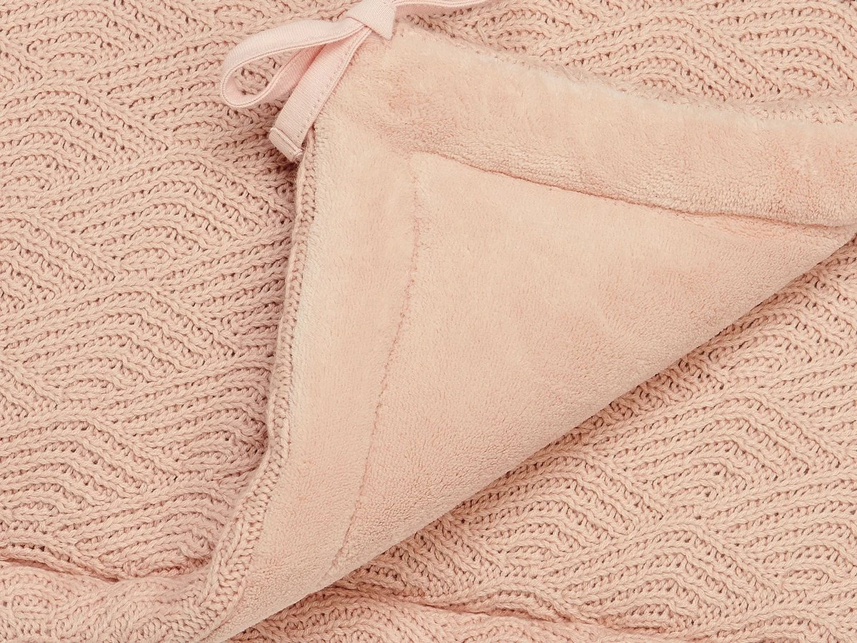 Jollein Bedomrander River Knit 180x35cm - Pale Pink - Afbeelding 7