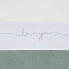 Jollein Baby Laken Ledikant 120x150cm Love You - Stone Green