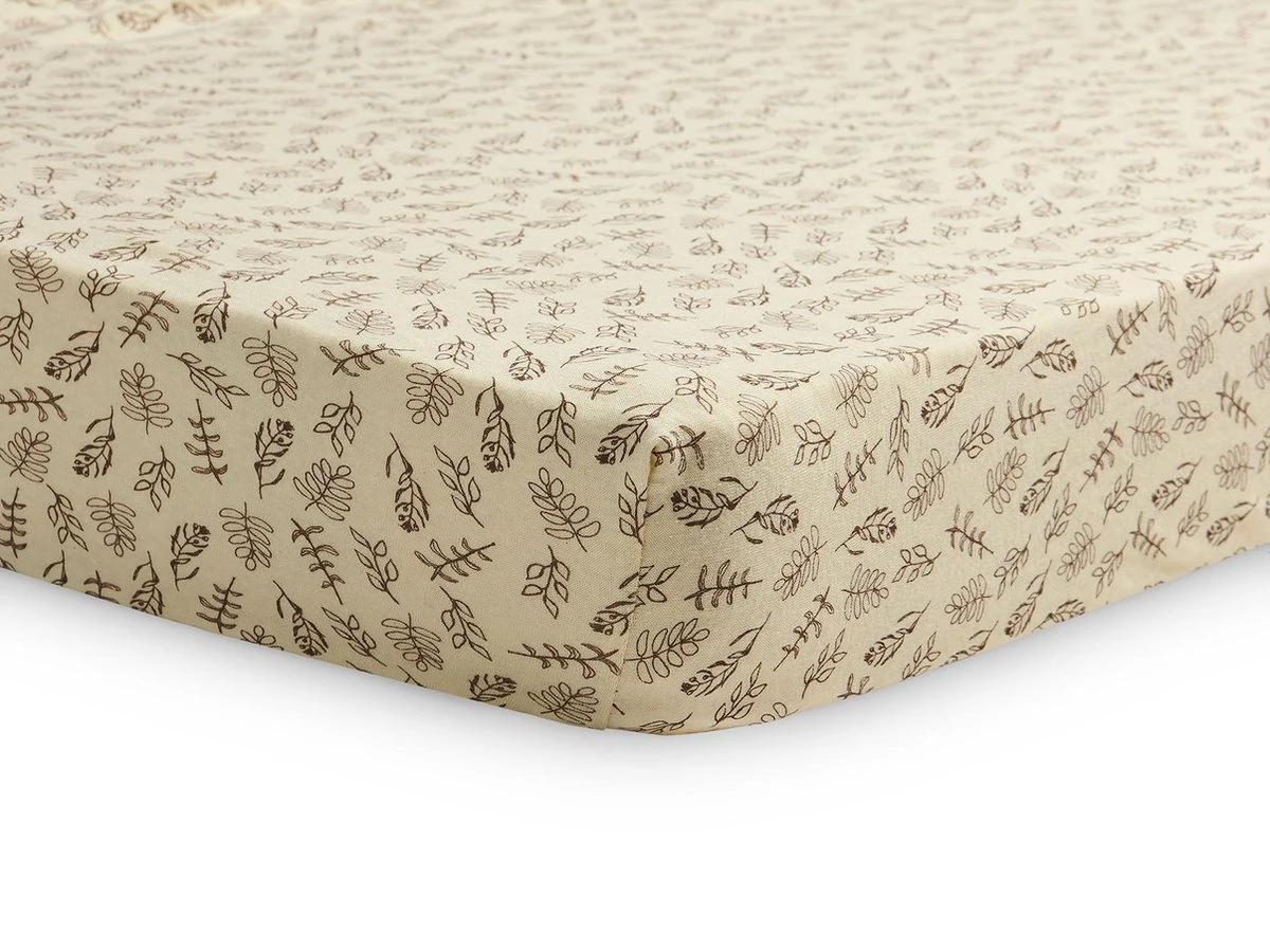 Jollein Baby Hoeslaken Ledikant Jersey 60x120cm - Meadow - Chestnut - Afbeelding 3