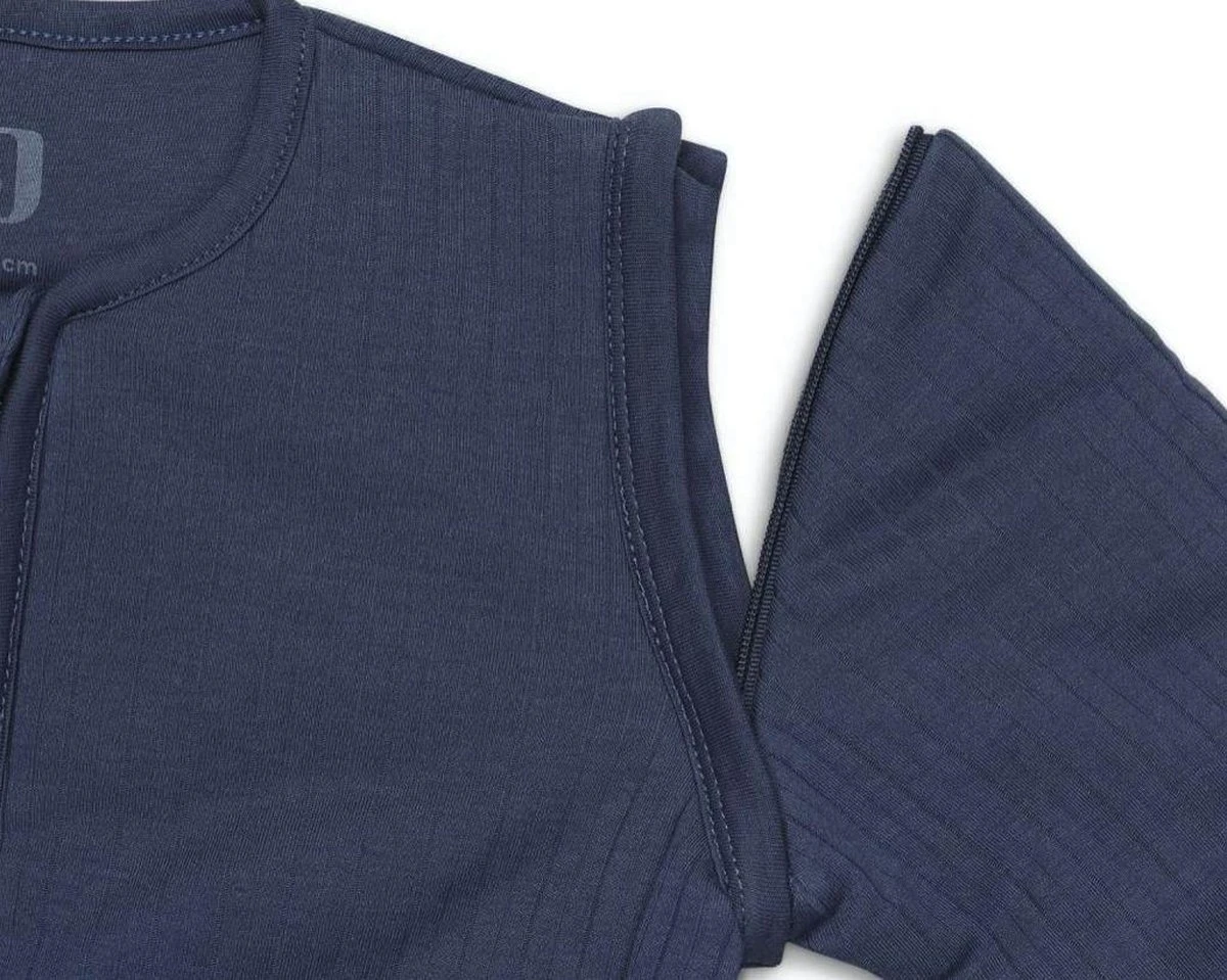 Jollein Baby Baby Winterslaapzak Met Afritsbare Mouw 70cm Basic Stripe - Jeans Blue - Afbeelding 6