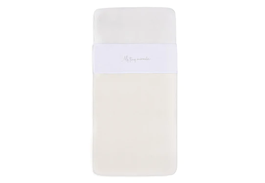 Jollein Laken Wieg 75x100cm My Tiny Miracle Olive Green