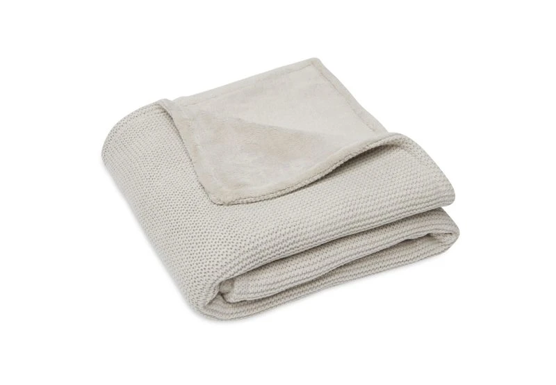 Jollein Deken Wieg 75 X 100 Basic Knit Nougat Fleece