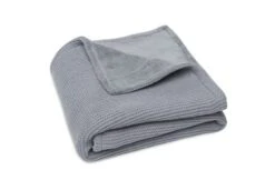 Jollein Deken Wieg 75 X 100 Basic Knit Stone Grey / Fleece