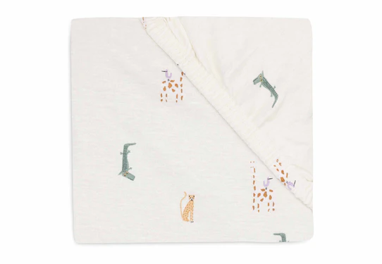 Jollein Hoeslaken Jersey 40/50×80/90cm Jungle Jambo