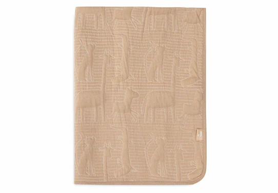 Jollein Deken Ledikant 100 X 150 Cm Jungle Jambo Biscuit/oatmeal