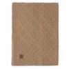 Jollein Deken Wieg 75x100cm Check Knit – Biscuit