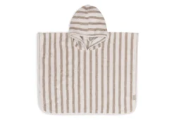 Jollein Badponcho Stripe Terry – Olive Green – GOTS