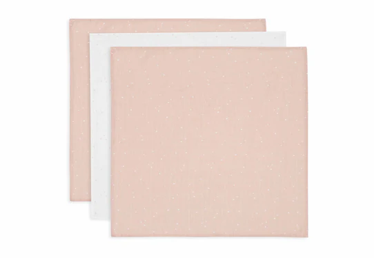 Jollein Hydrofiele Doeken Small 70 X 70 Cm Twinkling Wild Rose 3-pack