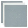 Jollein Hydrofiele Doek Small 70x70cm Twinkling – Sea Green – 3 Stuks