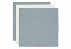 Jollein Hydrofiele Doek Small 70x70cm Twinkling – Sea Green – 3 Stuks