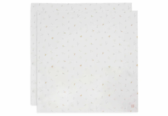 Jollein Hydrofiele Doek Large 115x115cm – Lovely Birds – 2 Stuks