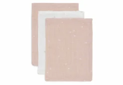 Jollein Hydrofiel Washandje 15x20cm Twinkling – Wild Rose – 3 Stuks