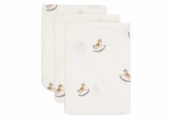 Jollein Hydrofiel Washandje 15x20cm Nostalgic Ride – 3 Stuks