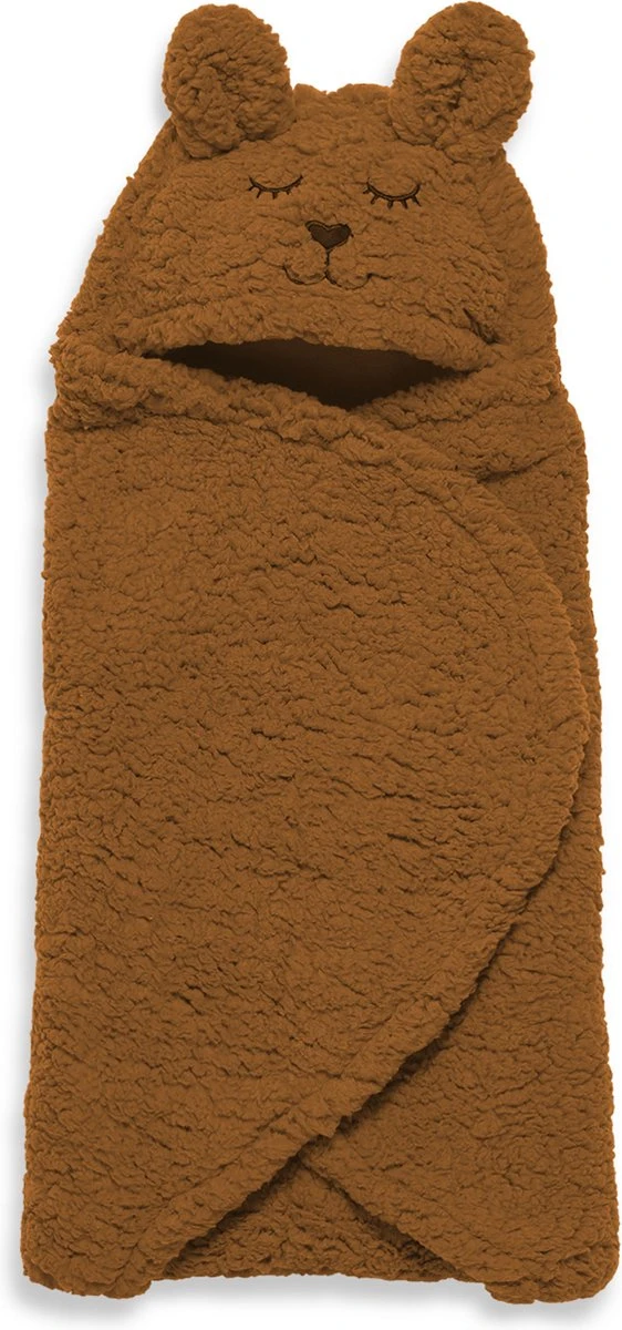 Jollein Wikkeldeken Bunny 100x105cm - Caramel - Afbeelding 11