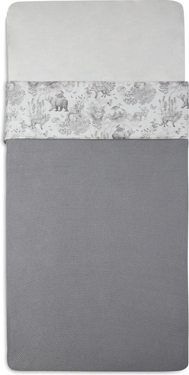 Jollein Baby Laken Ledikant 120x150cm Pimpelmees - Forest Animals - Afbeelding 10