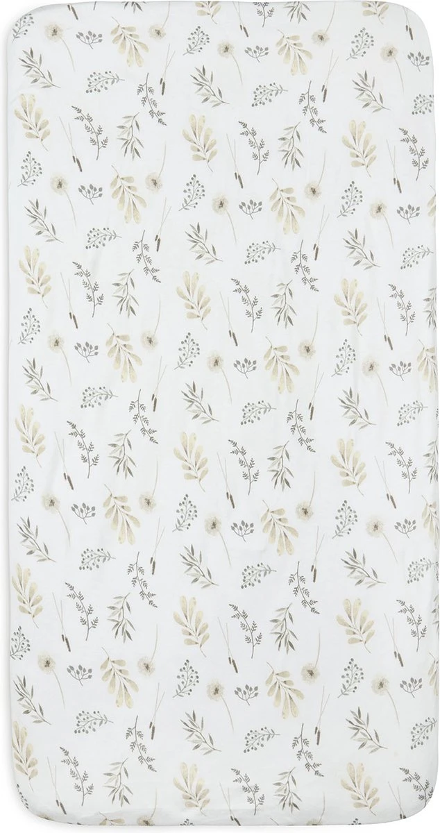Jollein Hoeslaken Wieg Jersey 40/50x80/90cm Wild Flowers - Afbeelding 5