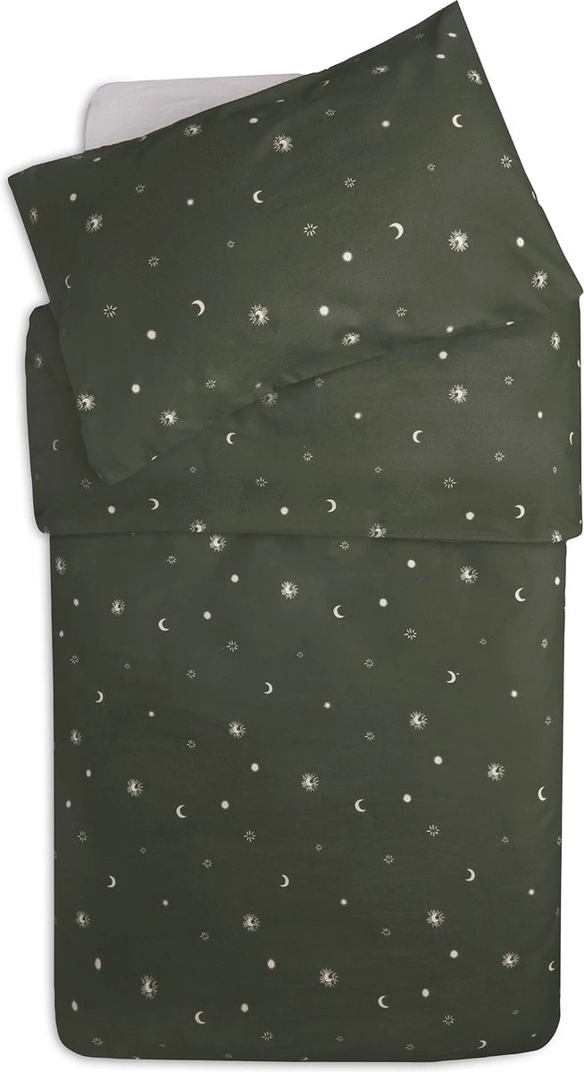 Jollein Baby Overtrek Ledikant 100x135/140cm Stargaze - Leaf Green - Afbeelding 2