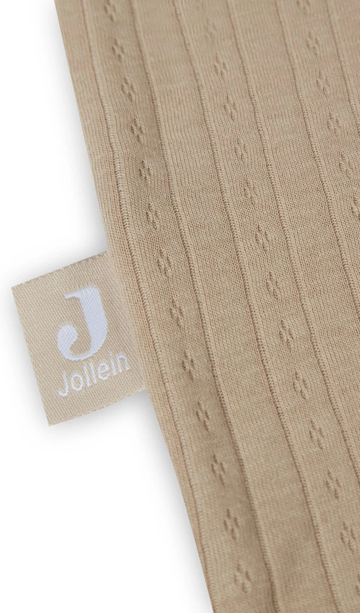 Jollein Baby Slaapzak Jersey 110cm Ajour - Biscuit - Afbeelding 4