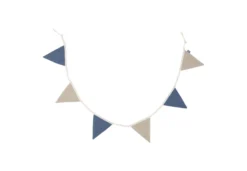 Jollein Vlaggenlijn 200x17cm – Jeans Blue/Olive Green