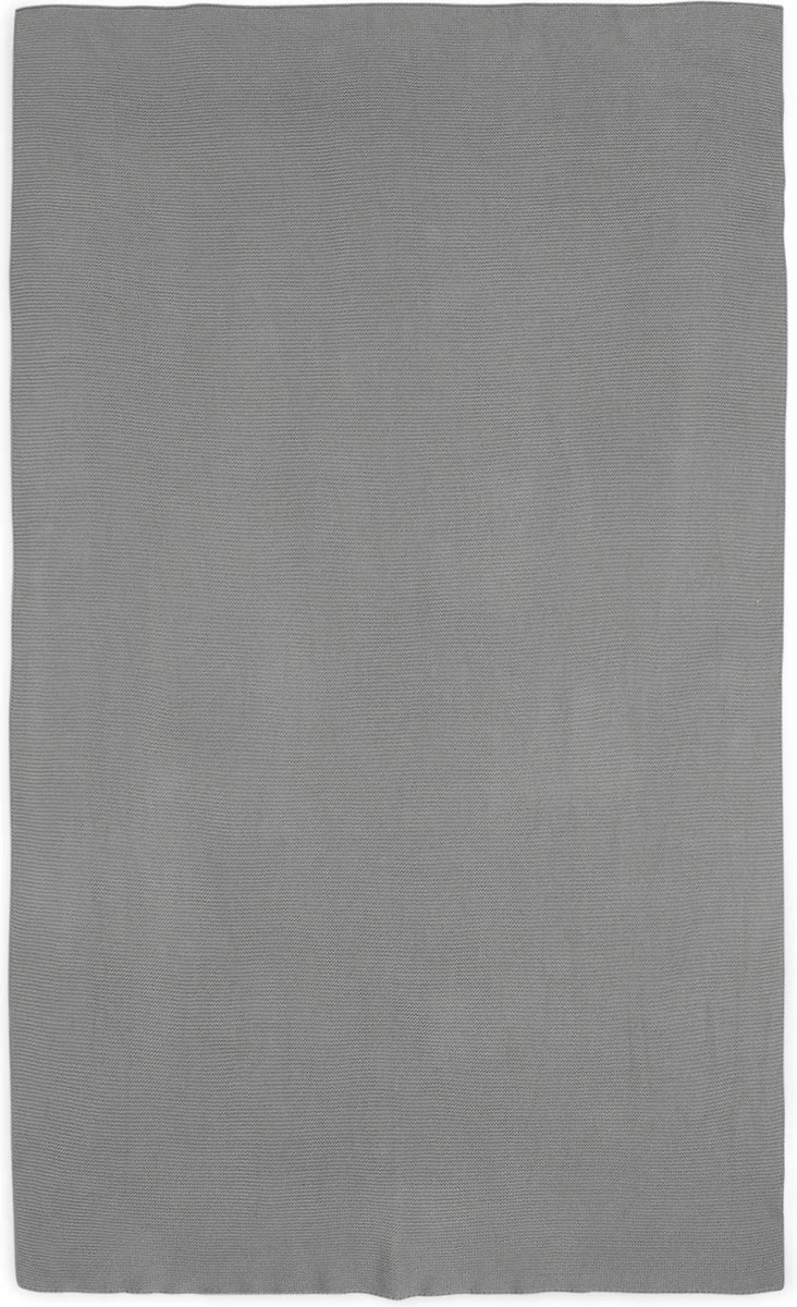 Jollein Baby Deken Ledikant 100x150cm Basic Knit - Stone Grey - Afbeelding 4