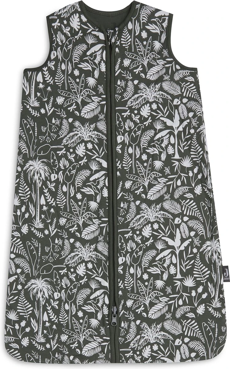 Jollein Baby Winterslaapzak 4-seizoenen 110cm Botanical - Leaf Green - Afbeelding 4