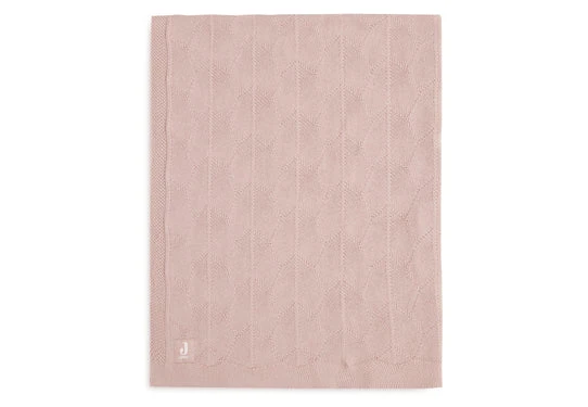 Jollein Deken Wieg 75 X 100 Shell Knit GOTS Wild Rose