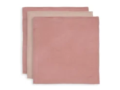 Jollein Hydrofiel Monddoekje Bamboe Katoen – Pale Pink – 3 Stuks