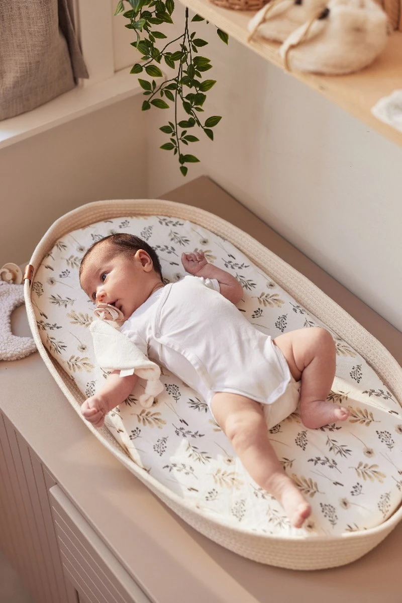 Jollein Hoeslaken Wieg Jersey 40/50x80/90cm Wild Flowers - Afbeelding 12