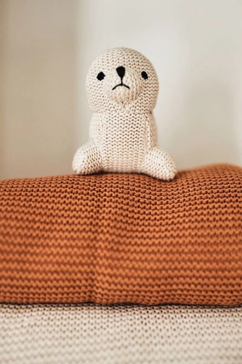 Jollein Baby Deken Ledikant 100x150cm Basic Knit - Caramel - Afbeelding 12