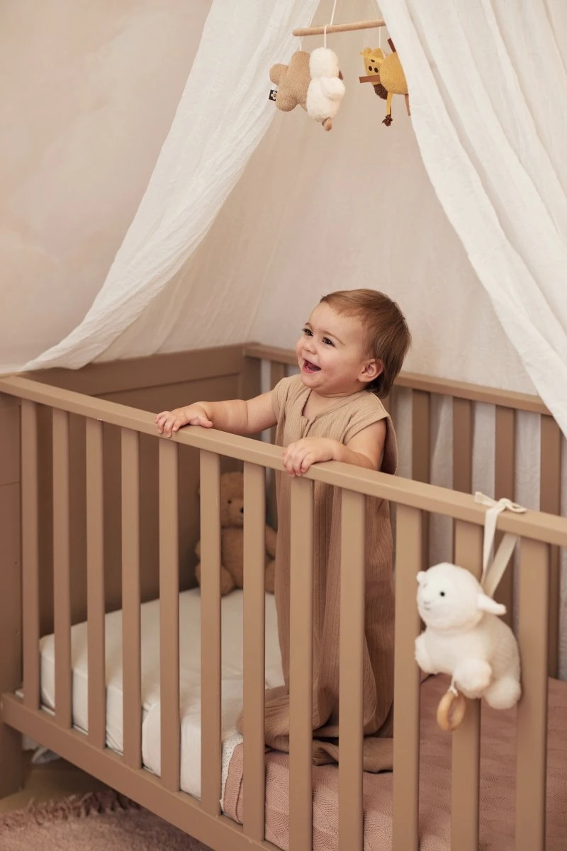 Jollein Baby Slaapzak Jersey 110cm Ajour - Biscuit - Afbeelding 5