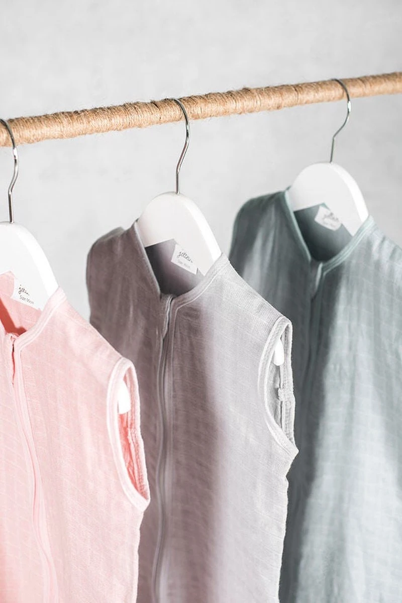 Jollein Baby Slaapzak Hydrofiel 90cm - Pale Pink - Afbeelding 17