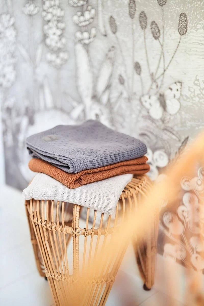 Jollein Baby Deken Wieg 75x100cm Bliss Knit - Nougat - Afbeelding 9