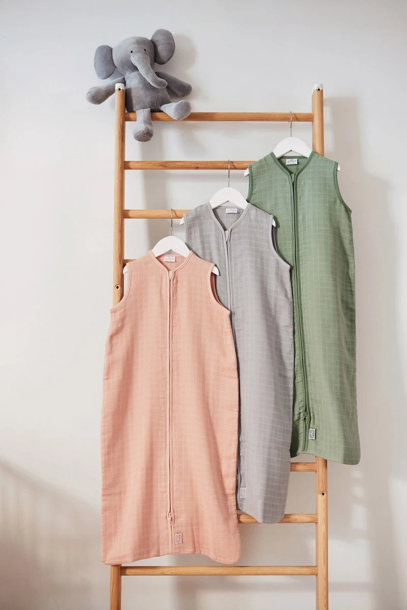 Jollein Baby Slaapzak Hydrofiel 90cm - Pale Pink - Afbeelding 3