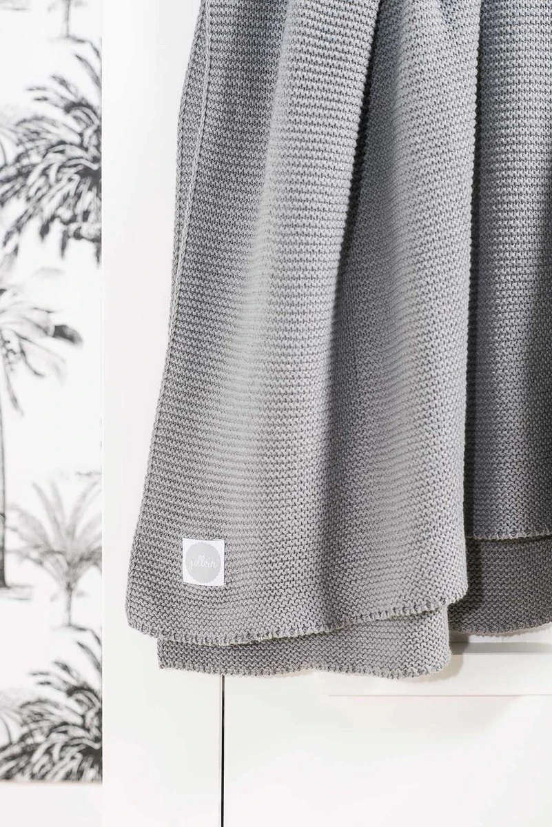 Jollein Baby Deken Ledikant 100x150cm Basic Knit - Forest Green - Afbeelding 16