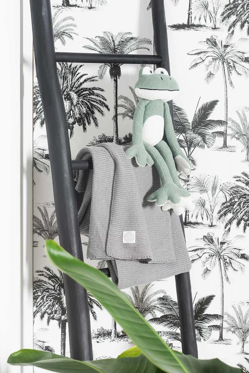 Jollein Baby Deken Ledikant 100x150cm Basic Knit - Stone Grey - Afbeelding 9