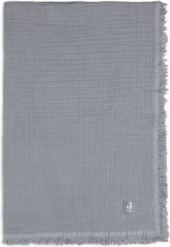 Jollein Ledikant Deken Wrinkled 120x120cm – Storm Grey