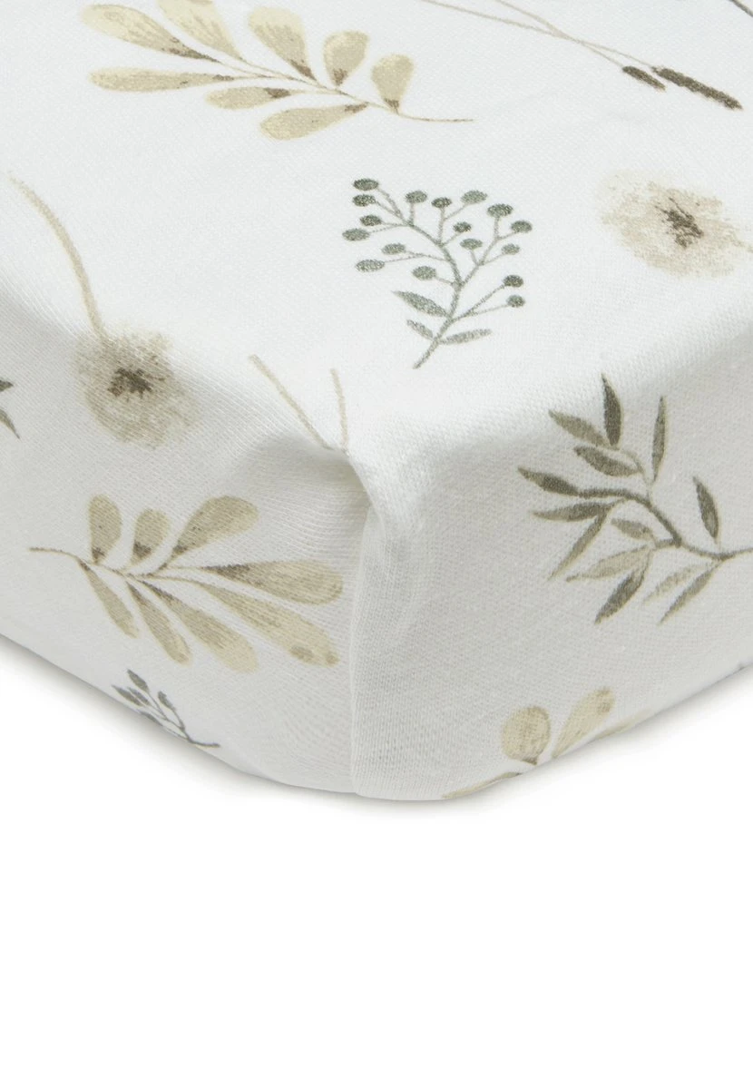 Jollein Hoeslaken Wieg Jersey 40/50x80/90cm Wild Flowers - Afbeelding 9