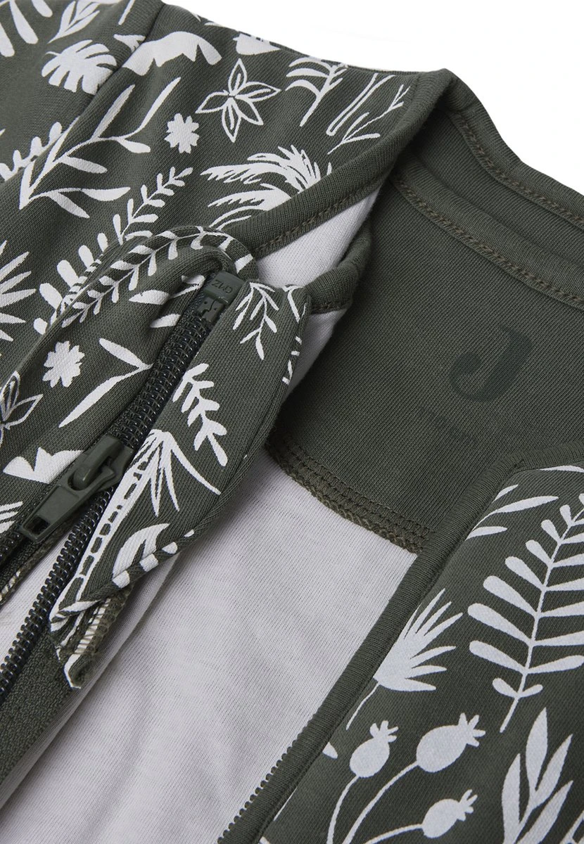 Jollein Baby Winterslaapzak 4-seizoenen 110cm Botanical - Leaf Green - Afbeelding 7