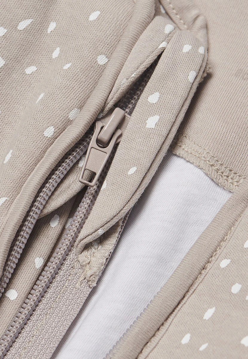 Jollein Baby Baby Winterslaapzak 4-Seizoenen 90cm Spickle - Nougat - Afbeelding 5