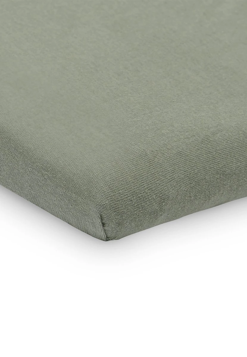 Jollein Baby Hoeslaken Boxmatras Jersey 75x95cm - Ash Green - Afbeelding 3
