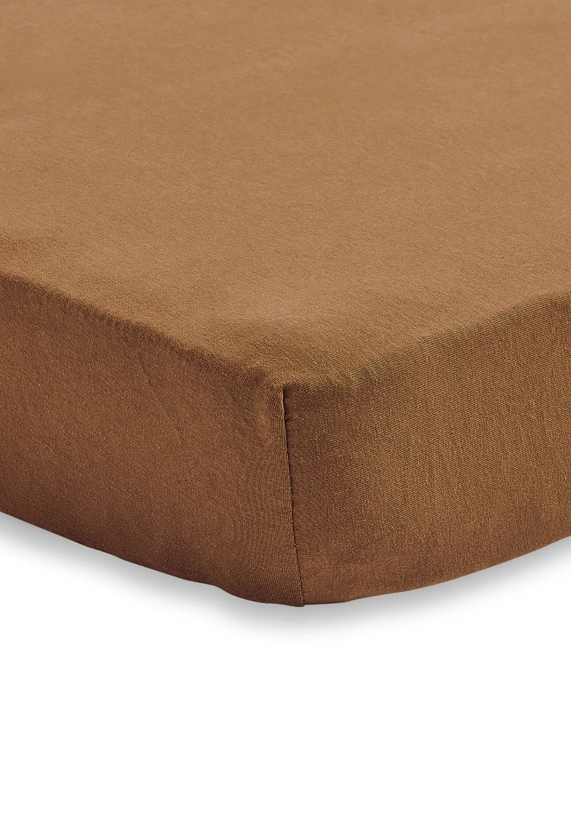 Jollein Baby Hoeslaken Ledikant Jersey 60x120cm - Caramel - Afbeelding 9
