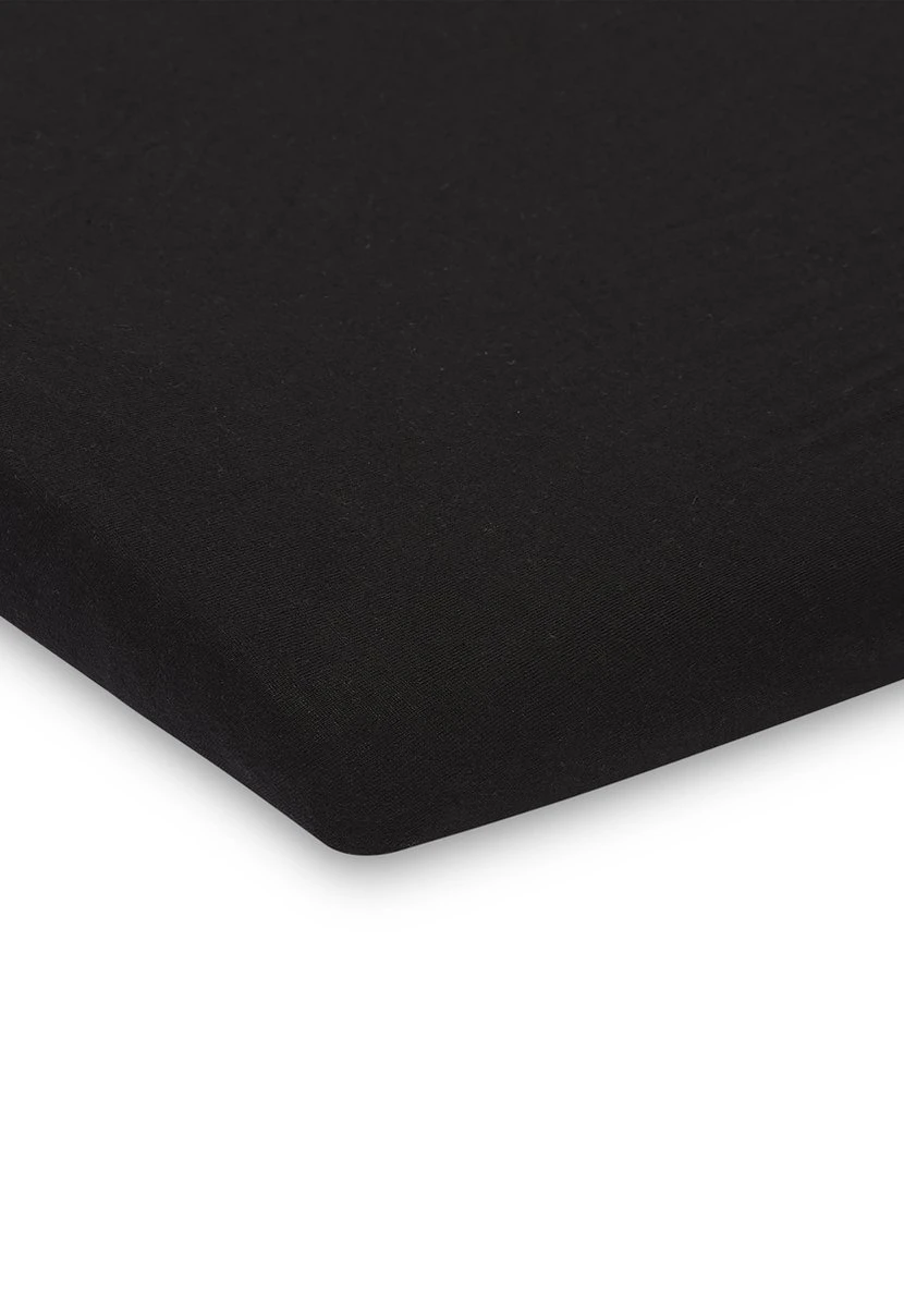 Jollein Baby Hoeslaken Boxmatras Jersey 75x95cm - Black - Afbeelding 3