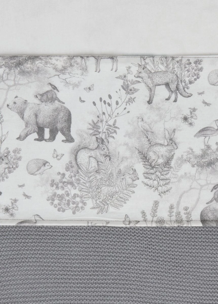 Jollein Baby Laken Ledikant 120x150cm Pimpelmees - Forest Animals - Afbeelding 2
