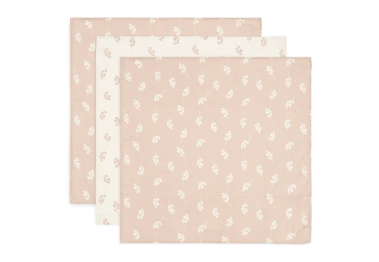 Jollein Hydrofiele Doek Small 70X70cm Twig Wild Rose (3pack)