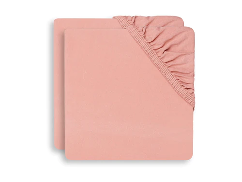 Jollein Hoeslaken Jersey 60 X 120 Rosewood 2-pack