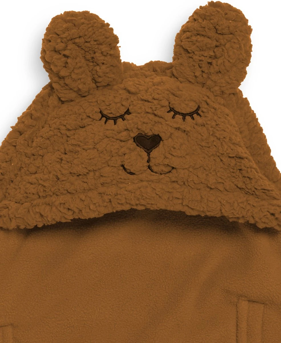 Jollein Wikkeldeken Bunny 100x105cm - Caramel - Afbeelding 14