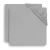 Jollein Hoeslaken 60 X 120 Soft Grey 2-pack