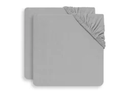 Jollein Hoeslaken 60 X 120 Soft Grey 2-pack