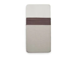 Jollein Laken Ledikant 120 X 150 Cm Wrinkled Cotton Chestnut