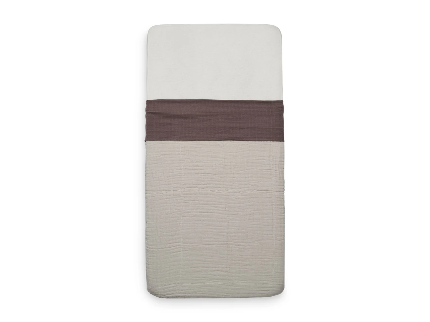 Jollein Laken Wieg 75 X 100 Cm Wrinkled Cotton Chestnut